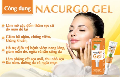 Nacurgo gel trị viêm nang lông